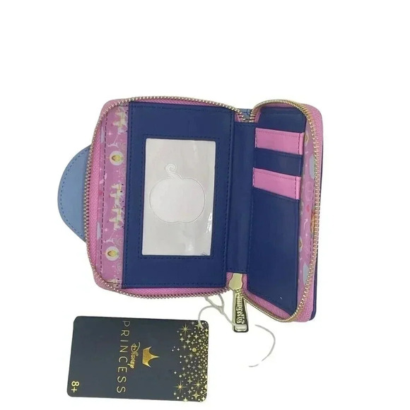 Loungefly Disney Princess Line Fairy Godmother Wallet Blue NWT - Picture 4 of 4